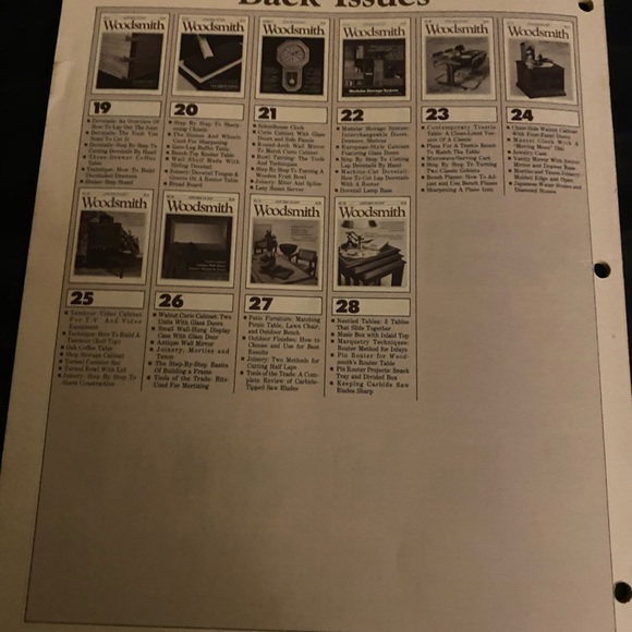 🎉5/$10🎉 Woodsmith magazine no 29 September / October 1983 barristers bookcase - Picture 7 of 8